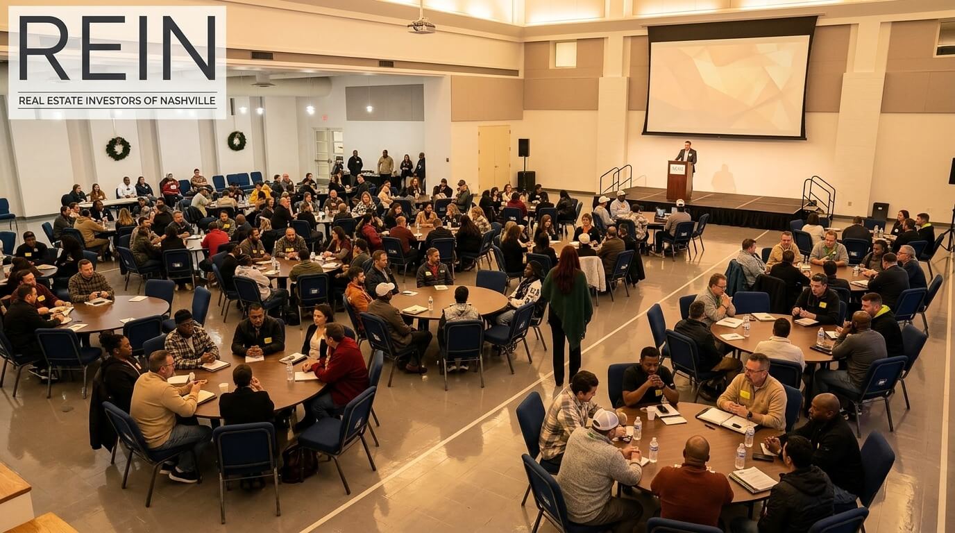 Investors networking at a REIN main event in Nashville