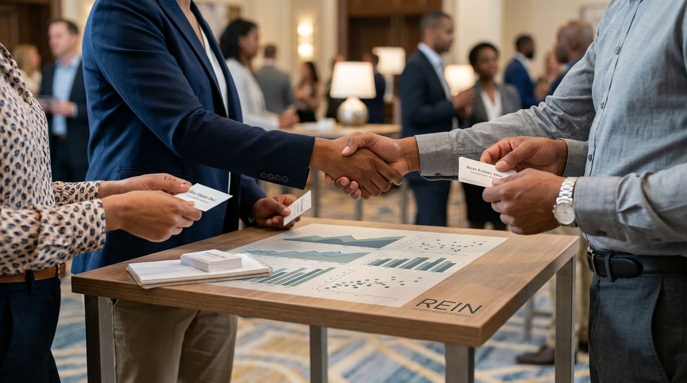 Nashville real estate investors building professional connections at a monthly meeting