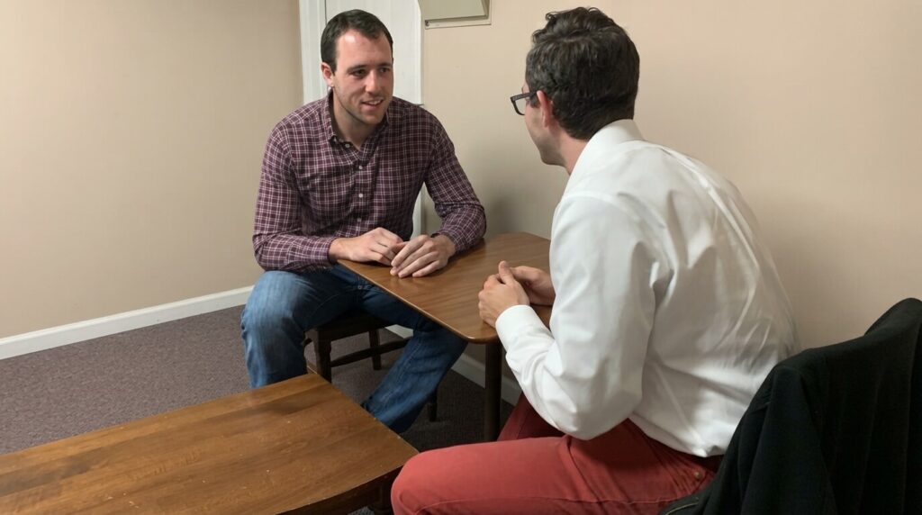 Investor preparing notes before attending a real estate networking event in Nashville