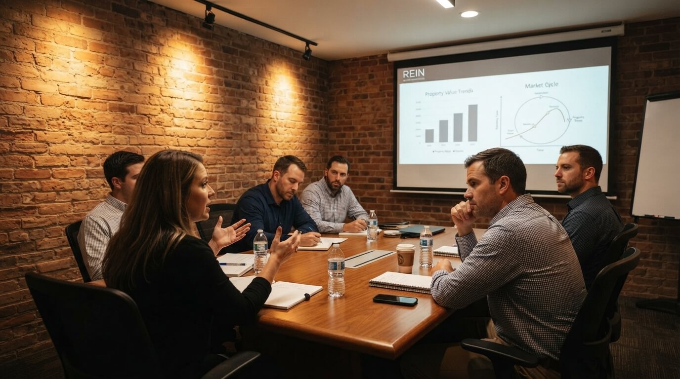 Investors engaged in a real estate investing training discussion in Nashville
